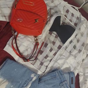 Mesh bomber jacket